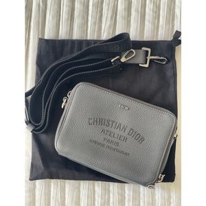 Dior Men’s Grained Calfskin Messenger Pouch
